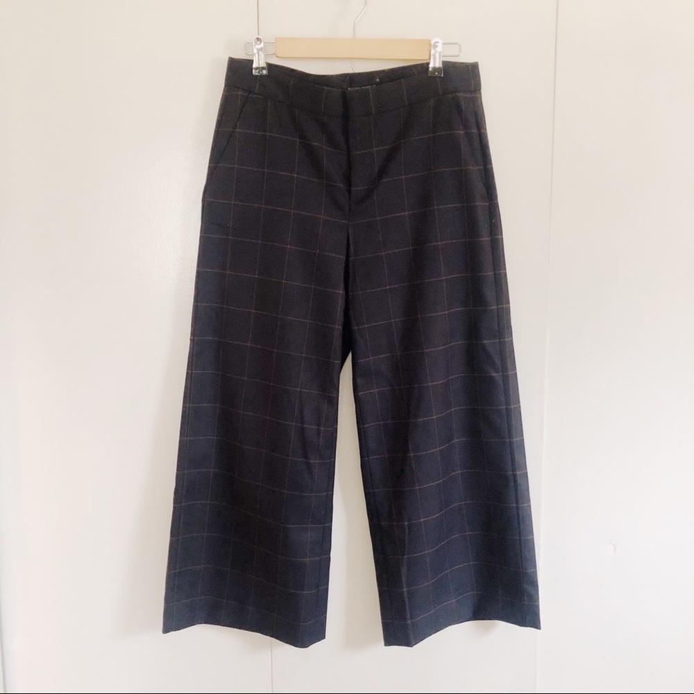 BananaRepublic Tweed Cropped Wide Leg Trouser Pant